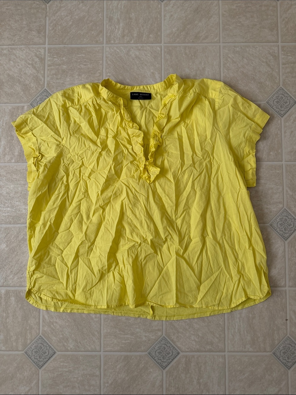 Lane Bryant Yellow Top